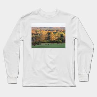 Fall View North from Mill Road in East Aurora, NY Long Sleeve T-Shirt